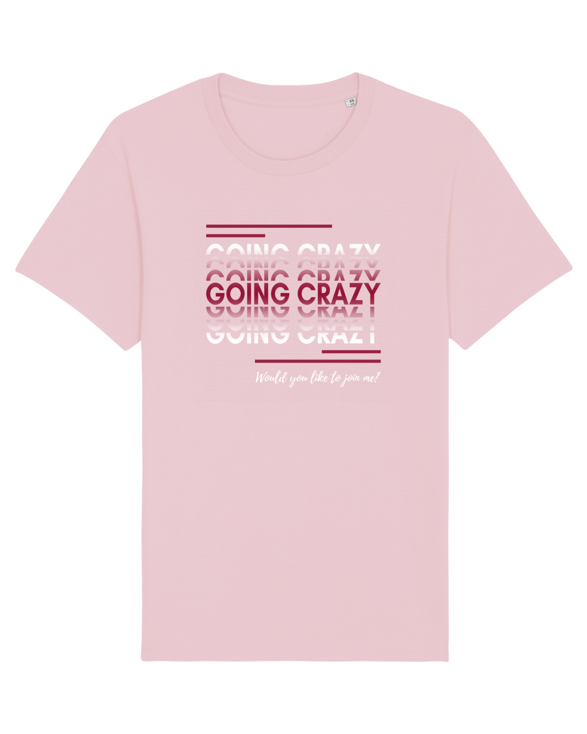 Tricou mânecă scurtă Unisex Rocker Cotton Pink