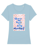 The heart Tricou mânecă scurtă guler larg fitted Damă Expresser