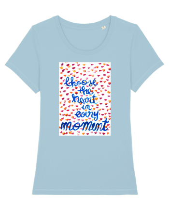 The heart Sky Blue