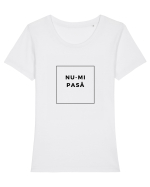 Nu-mi pasă Tricou mânecă scurtă guler larg fitted Damă Expresser