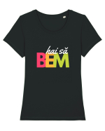 hai să BEM Tricou mânecă scurtă guler larg fitted Damă Expresser