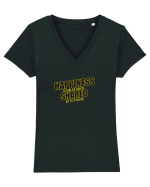 Happiness Tricou mânecă scurtă guler V Damă Evoker
