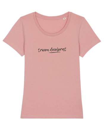 tricou decolorat Canyon Pink