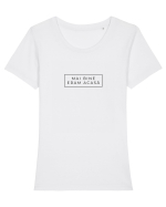 Mai bine eram acasă Tricou mânecă scurtă guler larg fitted Damă Expresser