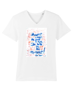 Live in the present Tricou mânecă scurtă guler V Bărbat Presenter