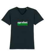 aprobat de nevasta Tricou mânecă scurtă guler V Bărbat Presenter