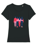 Girls crew Tricou mânecă scurtă guler larg fitted Damă Expresser