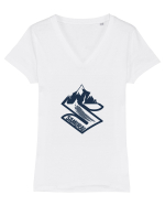 Off roader SAMURAI Tricou mânecă scurtă guler V Damă Evoker