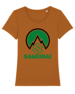 Samurai Tricou mânecă scurtă guler larg fitted Damă Expresser