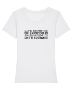 Inspiro #16 Tricou mânecă scurtă guler larg fitted Damă Expresser