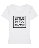 Inspiro #17 Tricou mânecă scurtă guler larg fitted Damă Expresser