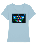 Interioare Tricou mânecă scurtă guler larg fitted Damă Expresser
