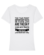 Inspiro #19 Tricou mânecă scurtă guler larg fitted Damă Expresser