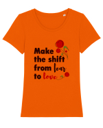 From fear to love Tricou mânecă scurtă guler larg fitted Damă Expresser