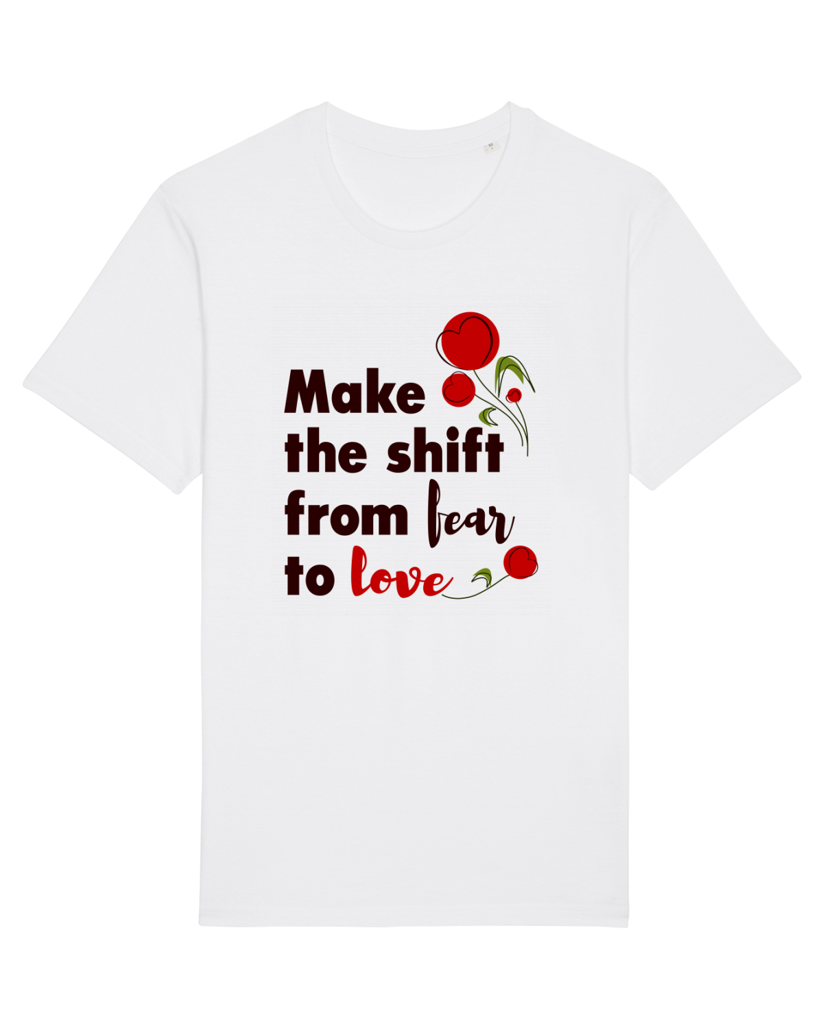 Tricou mânecă scurtă Unisex Rocker White
