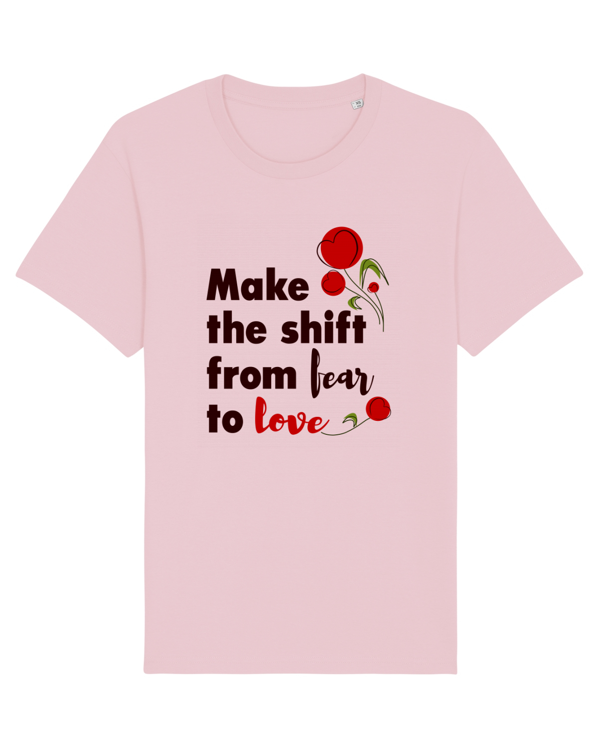 Tricou mânecă scurtă Unisex Rocker Cotton Pink