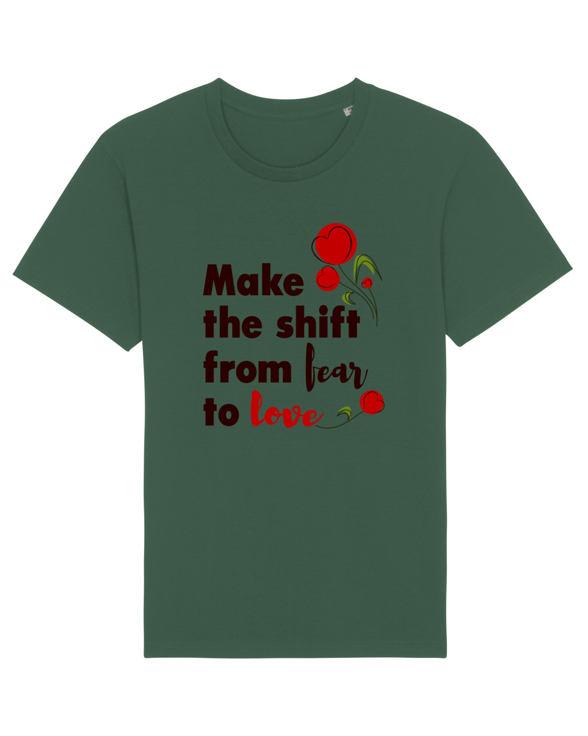 Tricou mânecă scurtă Unisex Rocker Bottle Green