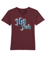 Hell Yeah Tricou mânecă scurtă guler V Bărbat Presenter