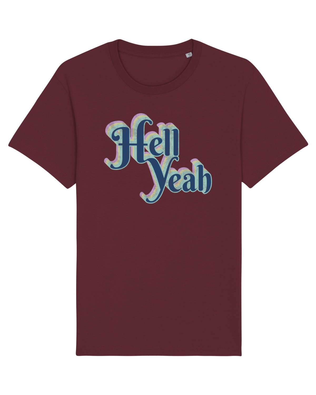 Tricou mânecă scurtă Unisex Rocker Burgundy