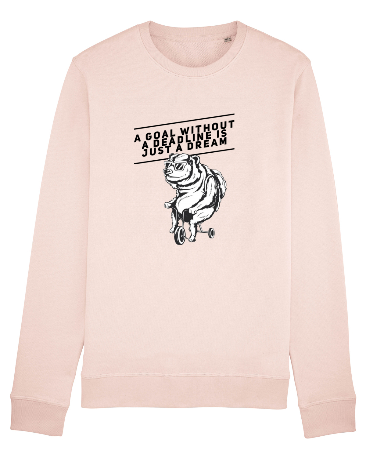Bluză mânecă lungă Unisex Rise Candy Pink