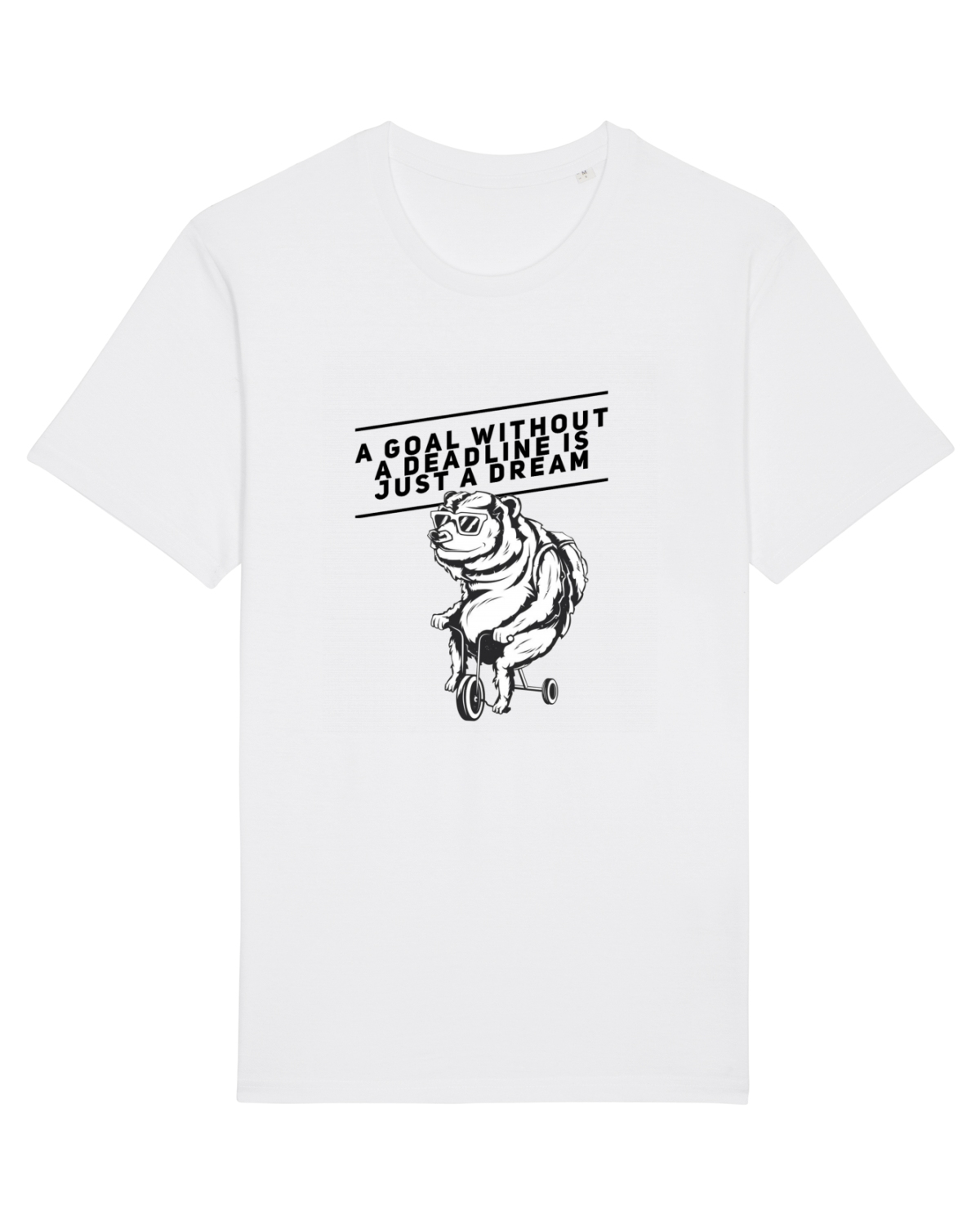 Tricou mânecă scurtă Unisex Rocker White