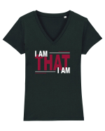 I am that I am Tricou mânecă scurtă guler V Damă Evoker
