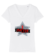 Eu contez Tricou mânecă scurtă guler V Damă Evoker