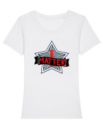 Eu contez Tricou mânecă scurtă guler larg fitted Damă Expresser