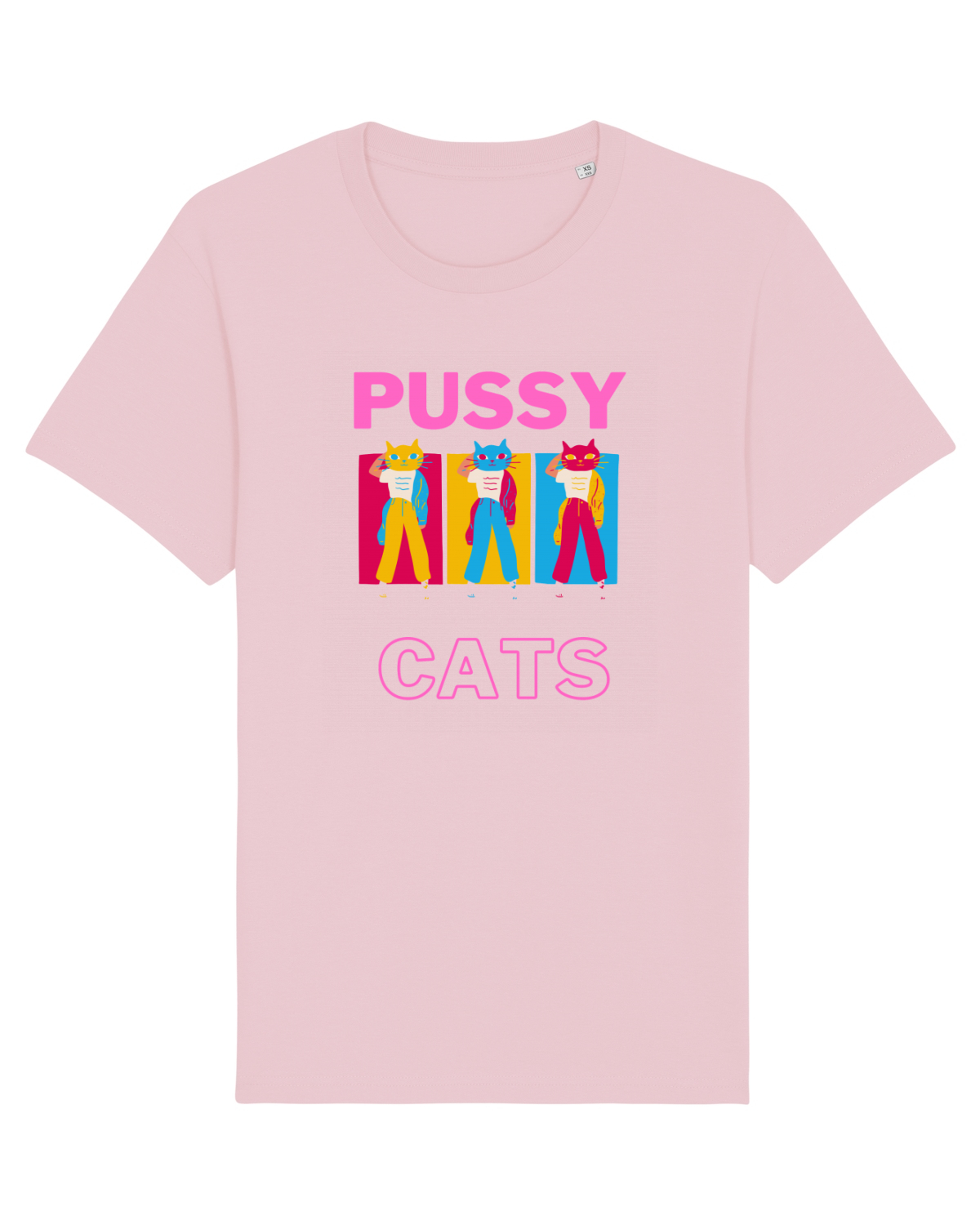 Tricou mânecă scurtă Unisex Rocker Cotton Pink