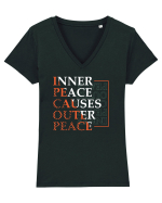 Inner peace Tricou mânecă scurtă guler V Damă Evoker