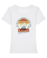 Inside adventures Tricou mânecă scurtă guler larg fitted Damă Expresser