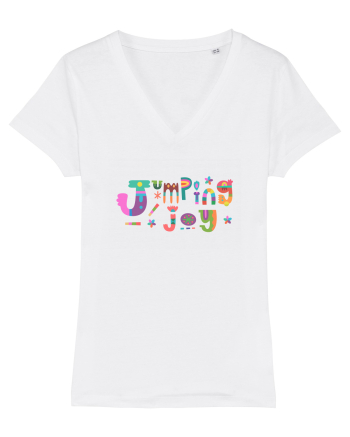 Jumping joy White