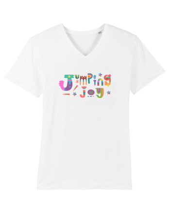 Jumping joy White