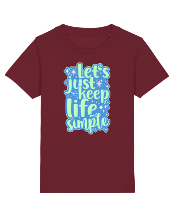 Simple life 1 Burgundy