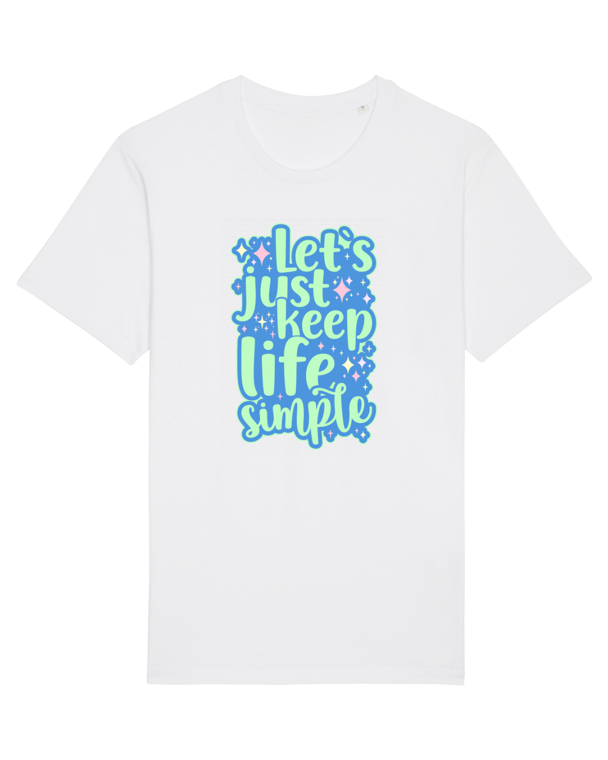 Tricou mânecă scurtă Unisex Rocker White