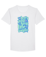 Simple life 1 Tricou mânecă scurtă guler larg Bărbat Skater