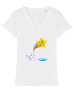 Don't get wet Tricou mânecă scurtă guler V Damă Evoker