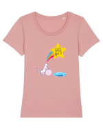 Don't get wet Tricou mânecă scurtă guler larg fitted Damă Expresser