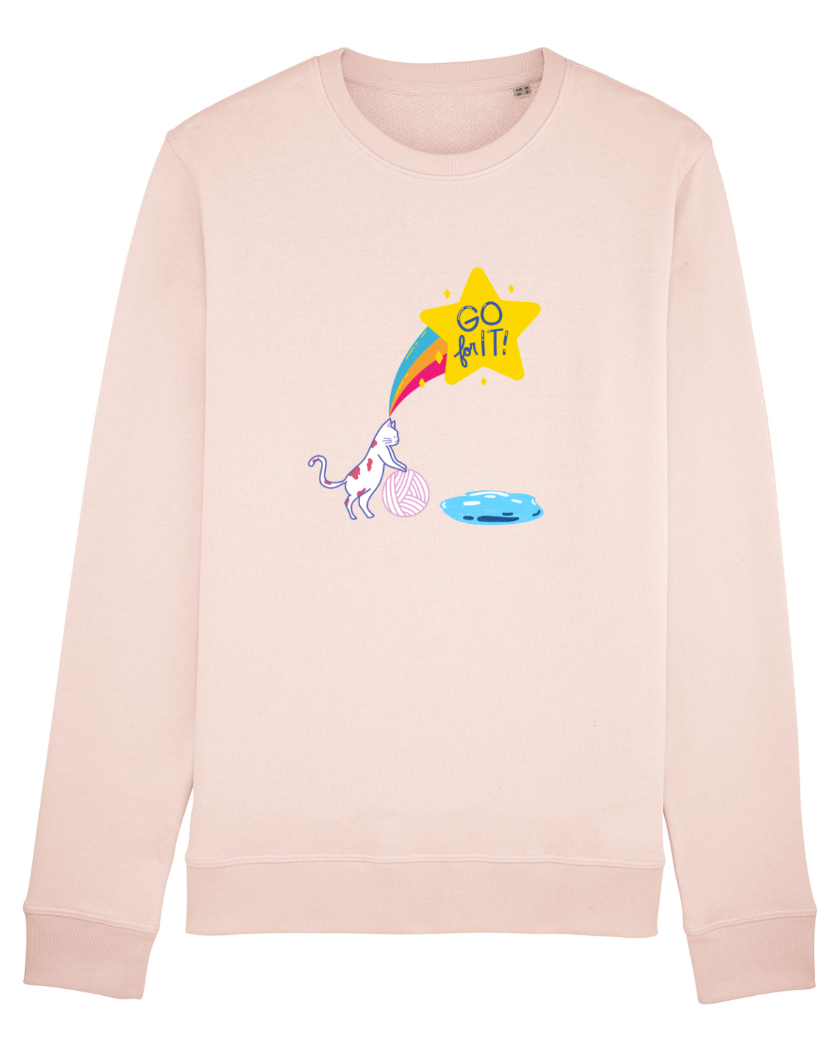 Bluză mânecă lungă Unisex Rise Candy Pink