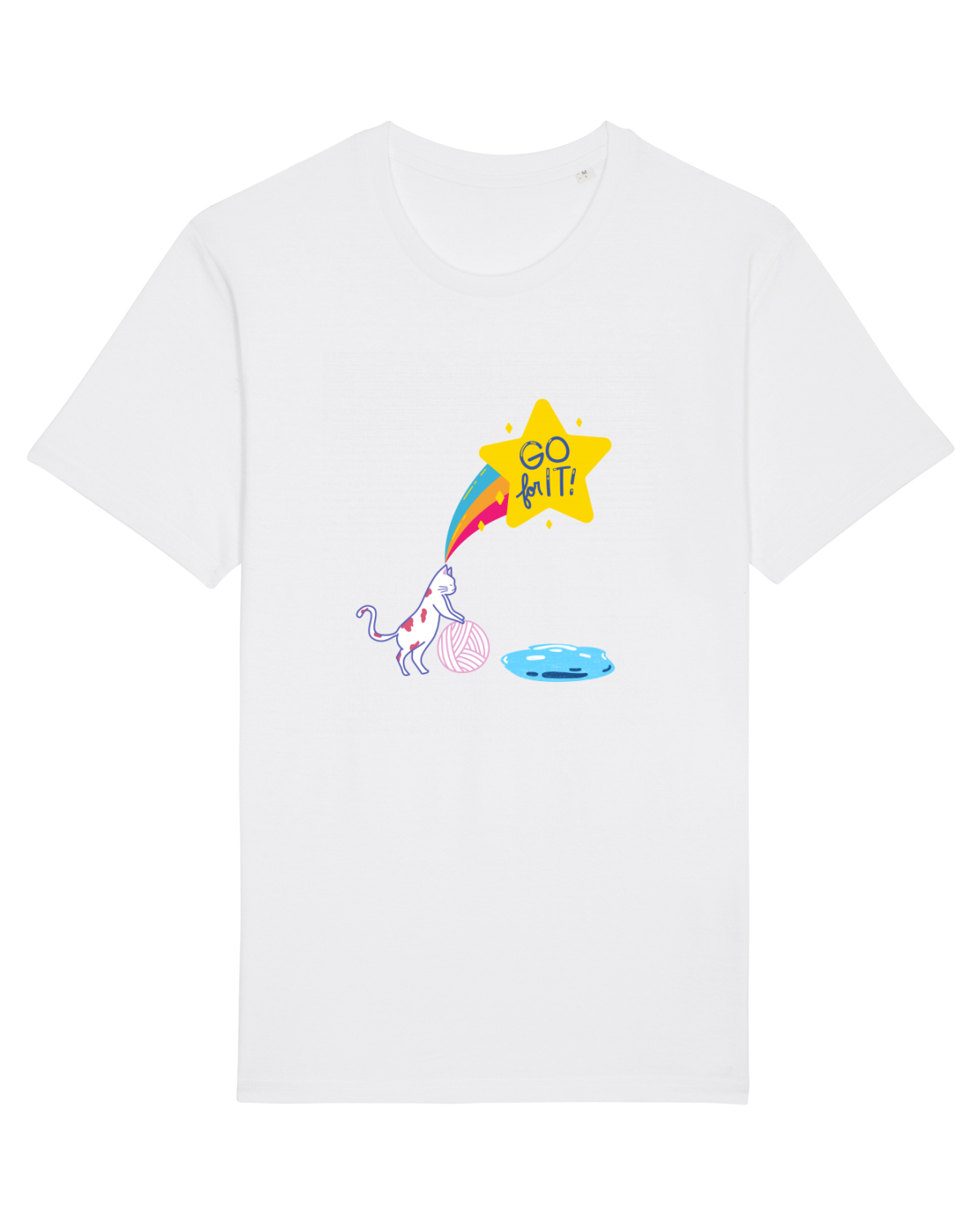 Tricou mânecă scurtă Unisex Rocker White