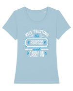 Keep trusting Tricou mânecă scurtă guler larg fitted Damă Expresser