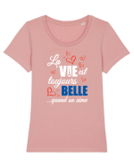 La belle vie Tricou mânecă scurtă guler larg fitted Damă Expresser