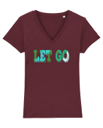 Let go Tricou mânecă scurtă guler V Damă Evoker