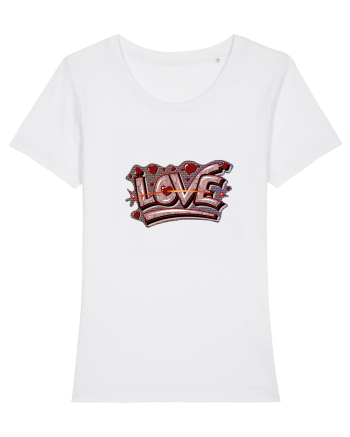 Graffiti love White