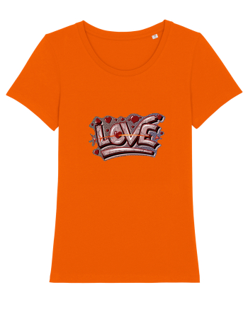 Graffiti love Bright Orange