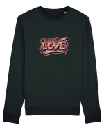 Graffiti love Bluză mânecă lungă Unisex Rise