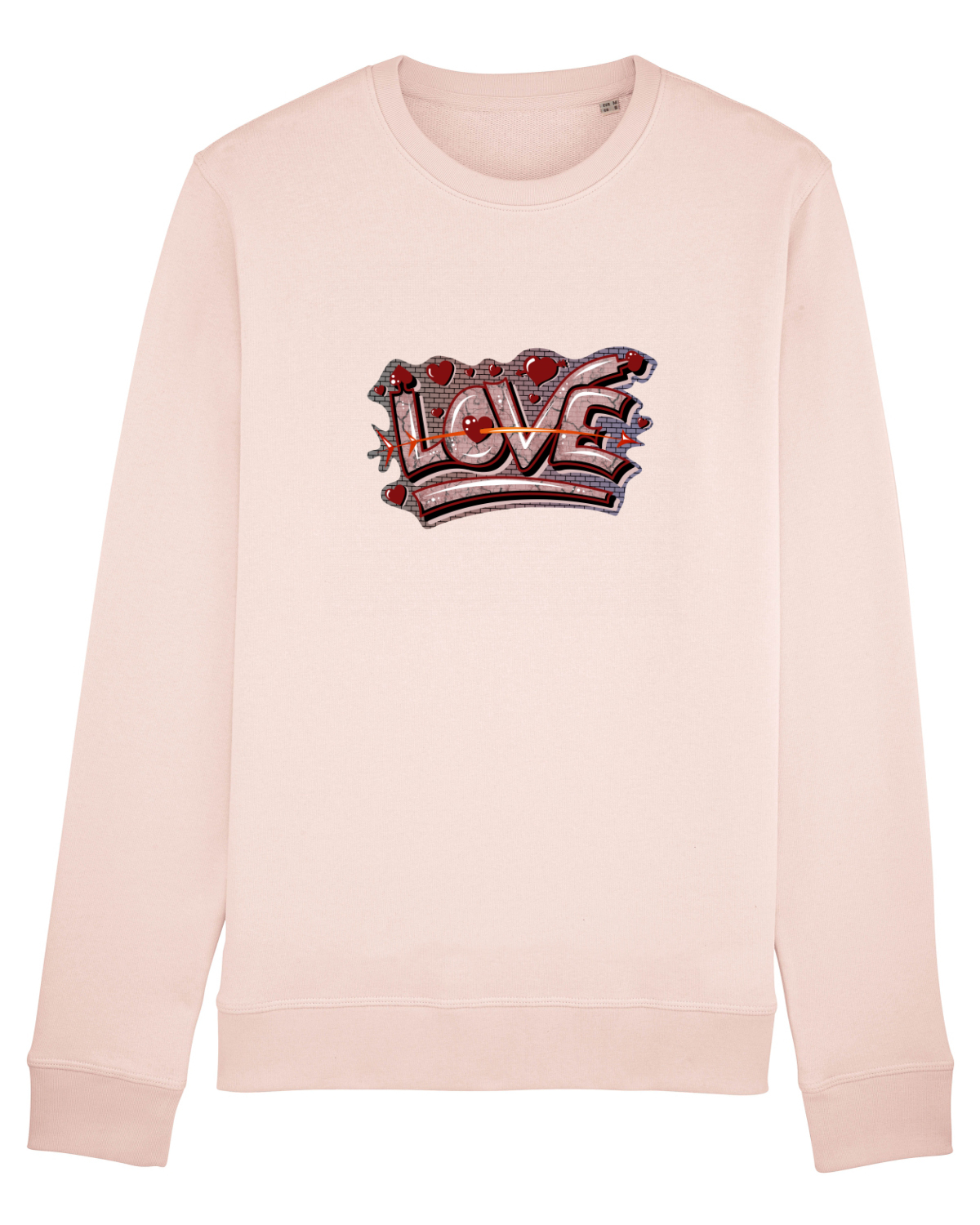 Bluză mânecă lungă Unisex Rise Candy Pink