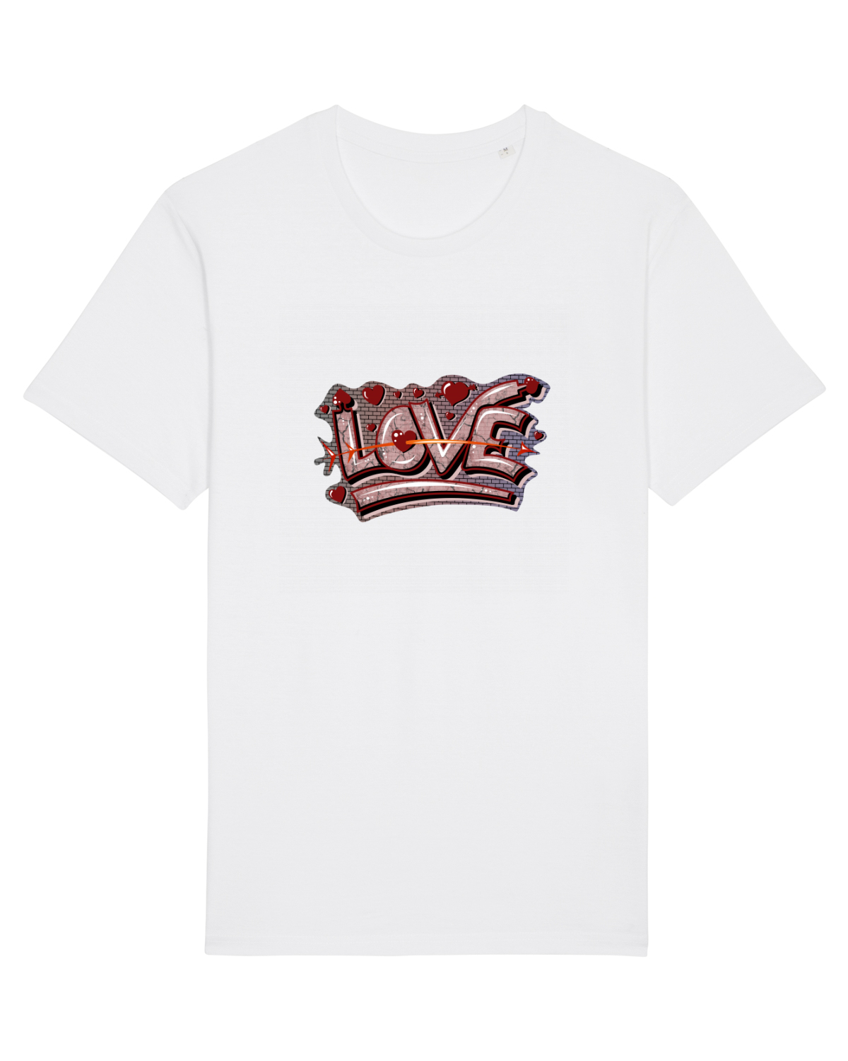 Tricou mânecă scurtă Unisex Rocker White