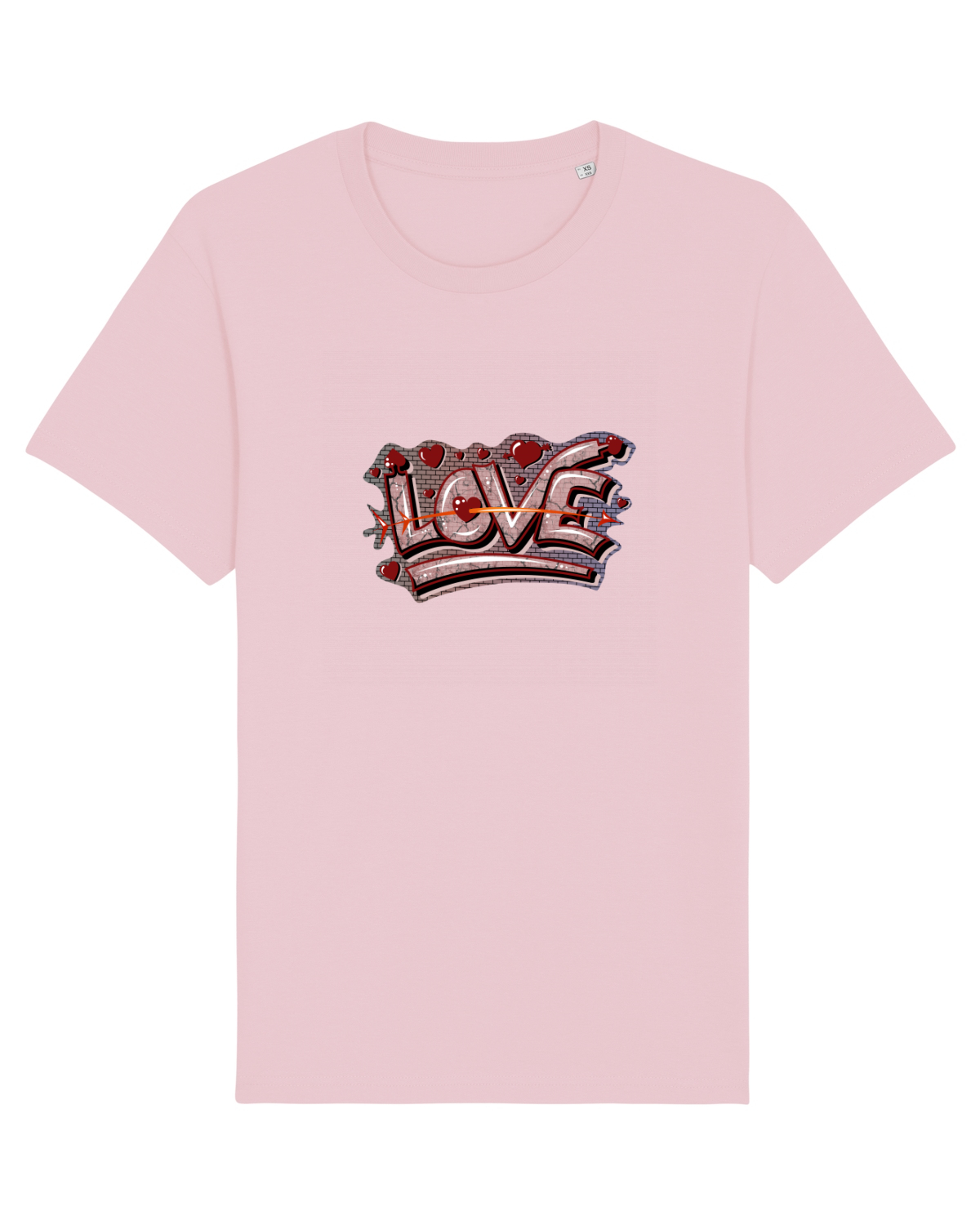 Tricou mânecă scurtă Unisex Rocker Cotton Pink