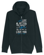 Love yourself  Hanorac cu fermoar Unisex Connector